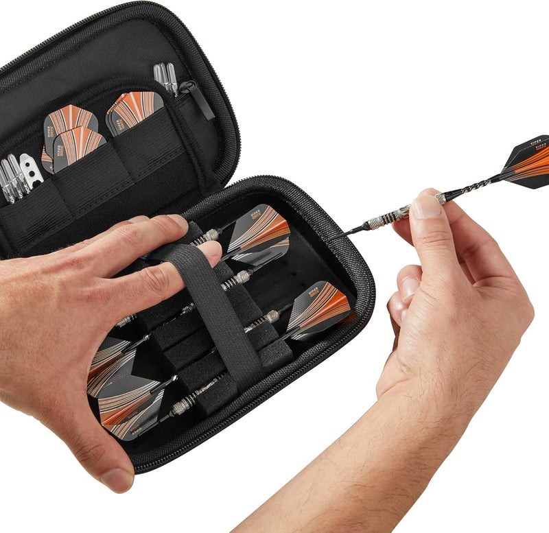 CASEMASTER Sentinel EVA Foam Shell Dart Case, Holds 6 Darts and Extra Accessories, Tips, Shafts and Flights, Compatible with Steel Tip and Soft Tip Darts - Image 3